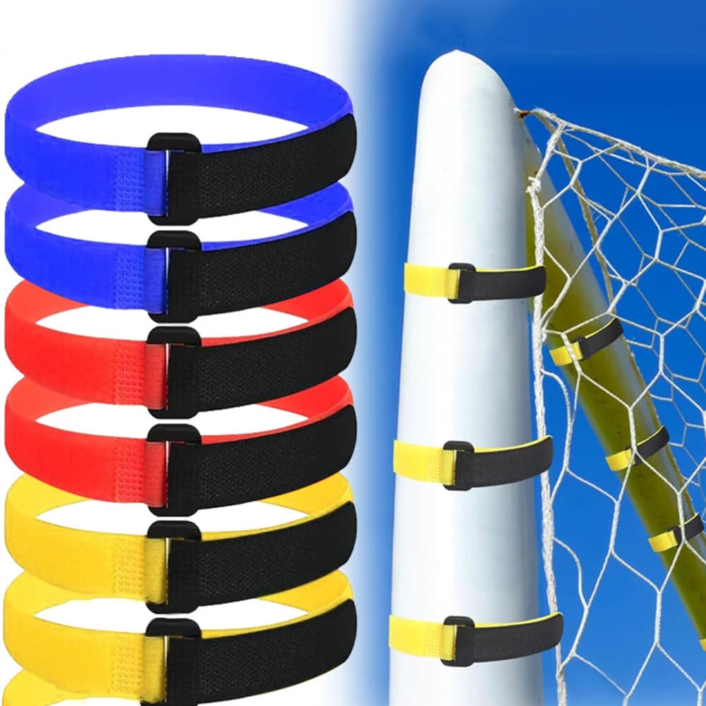 50pcs Adjustable Soccer Goal Ties Nylon and Polyester Straps for Football Nets Ideal for Organizing Household Cables