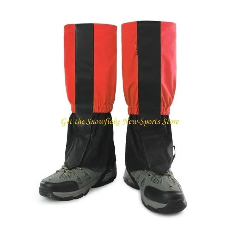 E56D Coprigambe Campeggio Trekking Scarponi da sci Scarpe da viaggio Gamba da neve per protezione Guard Cove