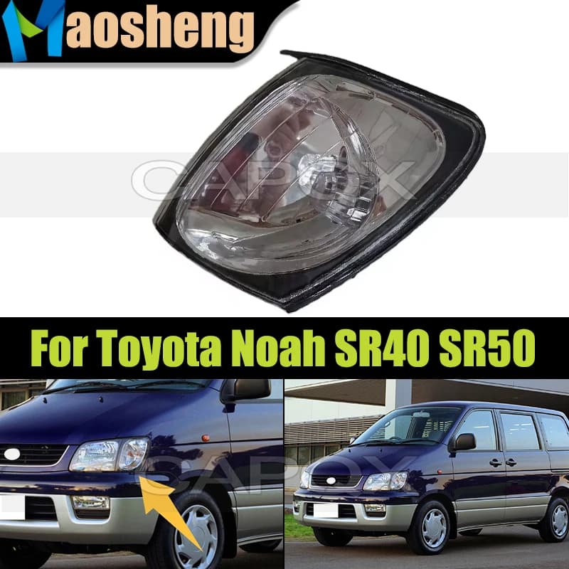 Luce d'angolo anteriore per Toyota Noah SR40 SR50 1999-2000 Faro di posizione Luci parafango laterali