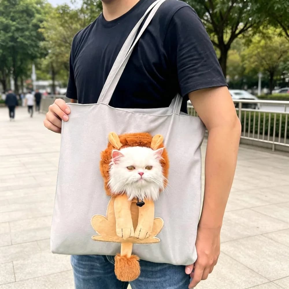 2026 New Arrival Soft Pet Carrier Bag Cat Crossbody Handheld For Small Dogs Cats Head Out Shopping