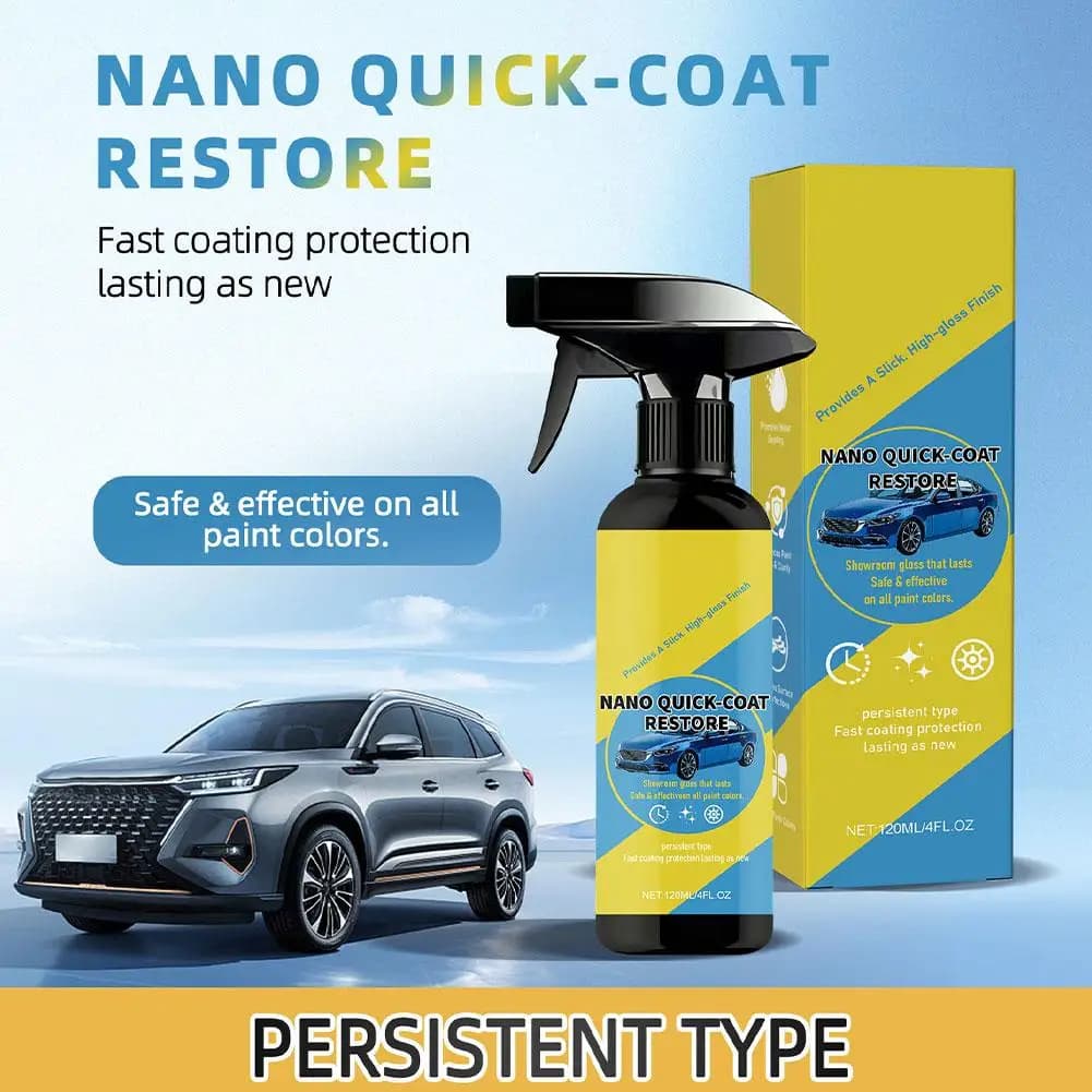 1/3 Pezzi Spray Nano Ceramico per Auto, Sigillante Idrofobico per Vernice, Liquido Lucidante ad Alta Lucentezza, Protezione a Lunga Durata per Auto