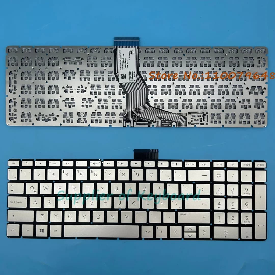 NEW Latin Spanish Keyboard For HP 15-bs045la 15-bs046la 15-bs048la 15-bs049la 15-bs050la Laptop Black/Silver
