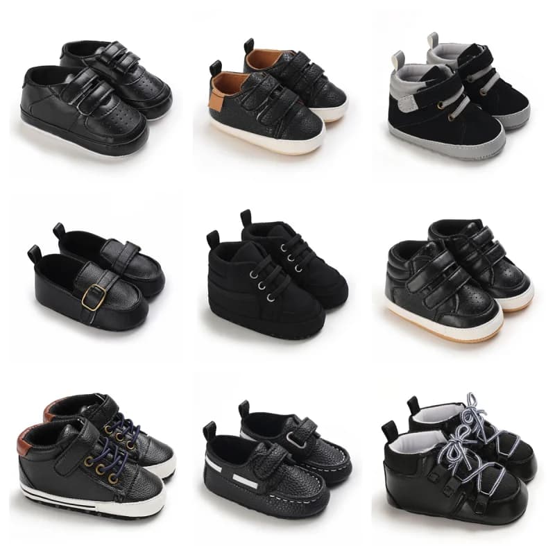 Scarpe casual per neonati, classiche da uomo, per bambini, primo paio di scarpe da passeggio, 0-18 mesi, comode con suola morbida