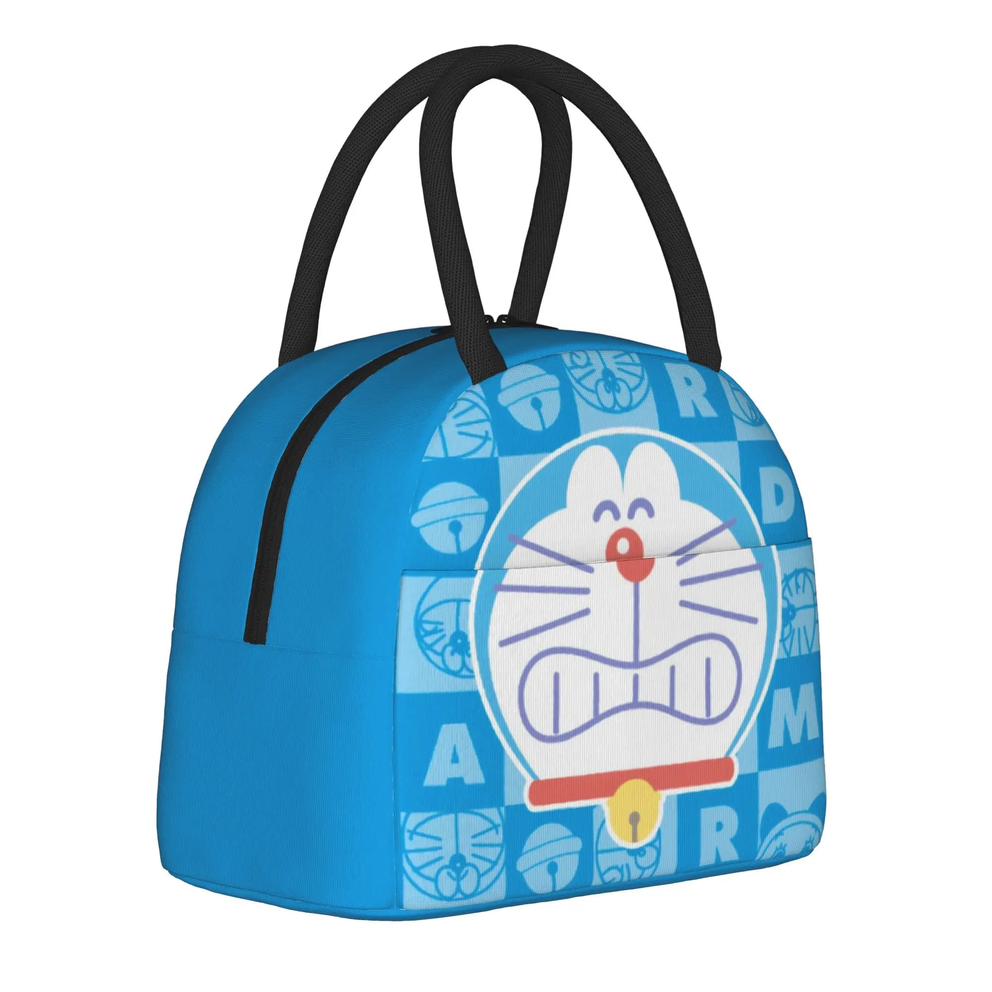 Borse termiche per il pranzo con gatti blu di Doraemon, borse termiche per il lavoro, contenitori portatili per alimenti, per uomini e donne, contenitori termici per alimenti