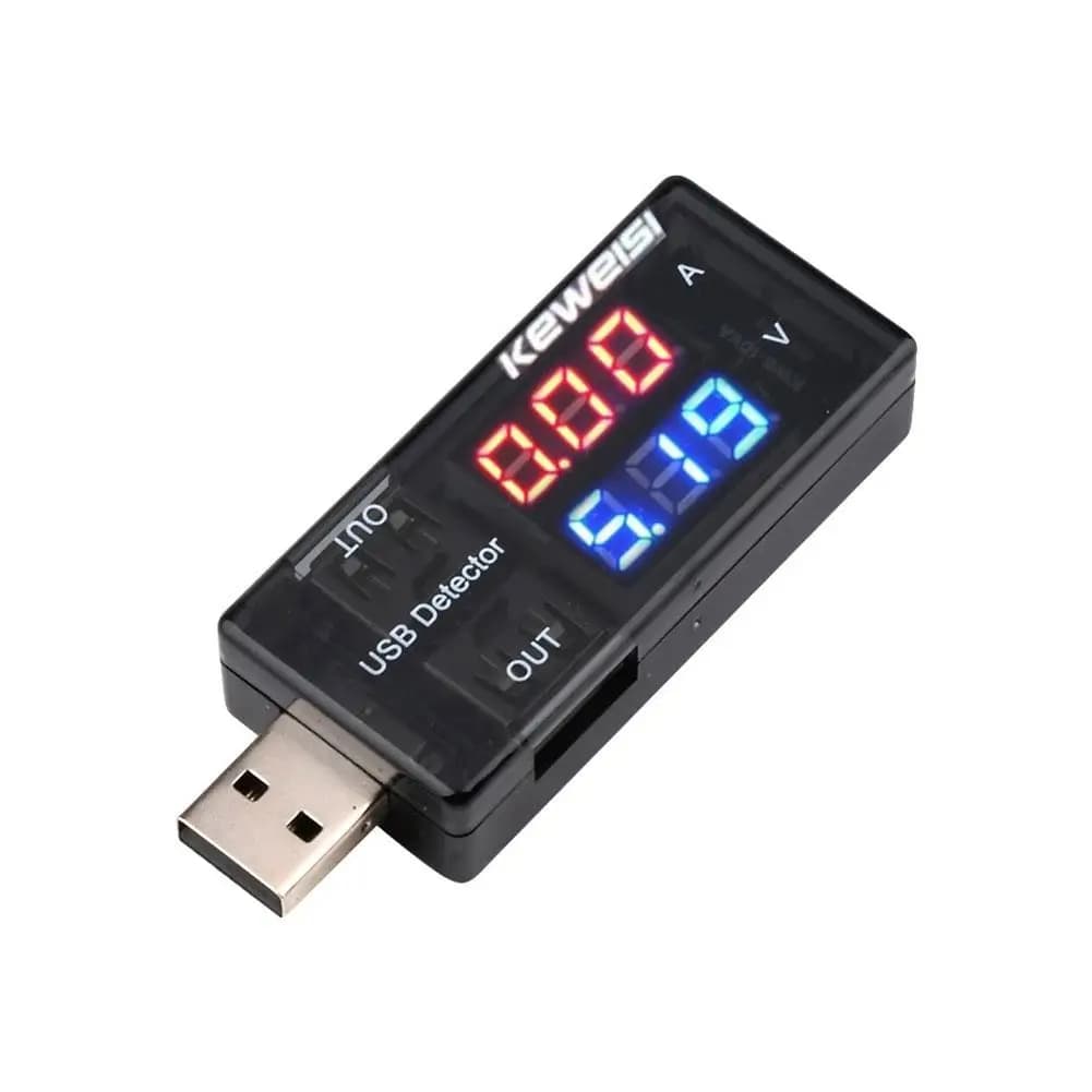 Doppia tensione di corrente USB digitale 3-9V 0-5A Tester di ricarica Batteria Voltmetro Amperometro Caricatore Ricarica di alimentazione mobile