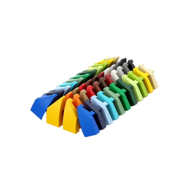 60pcs MOC compatible building block parts 29119 1x2 wedge-shaped arc panel DIY children's building block toys