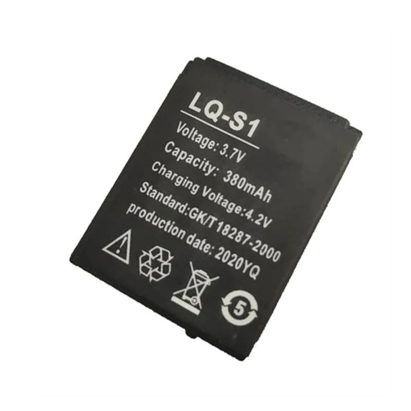 1-4 pz LQ-S1 3.7V 380mAh batteria al litio ricaricabile per Smart Watch AB-S1 HLX-S1 DZ09 DJ-09 W8 A1 V8 X6 FYM-M9 SCX-M9 QW09