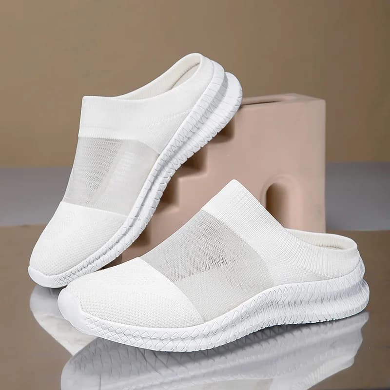 Ciabatte e Sandali Estivi da Donna, Traspiranti in Rete, Scarpe Basse da Passeggio, Ciabatte da Casa