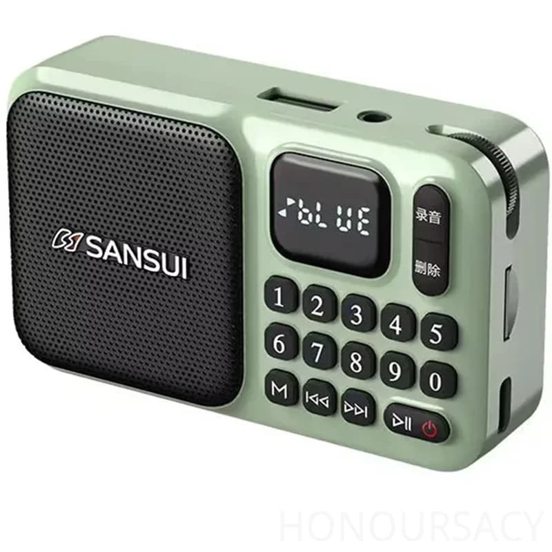Nuovo Altoparlante Bluetooth Portatile SANSUI F75 con Bassi Potenziati, Radio FM, Lettore Musicale MP3 Wireless, Supporto Scheda TF, Uscita USB e AUX