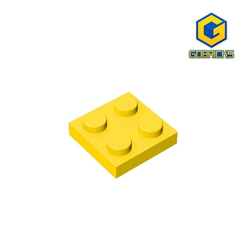 Gobricks GDS-509 Piastra 2 x 2 compatibile con lego 3022 pezzi di blocchi di costruzione fai da te per bambini Piastra di particelle fai da te