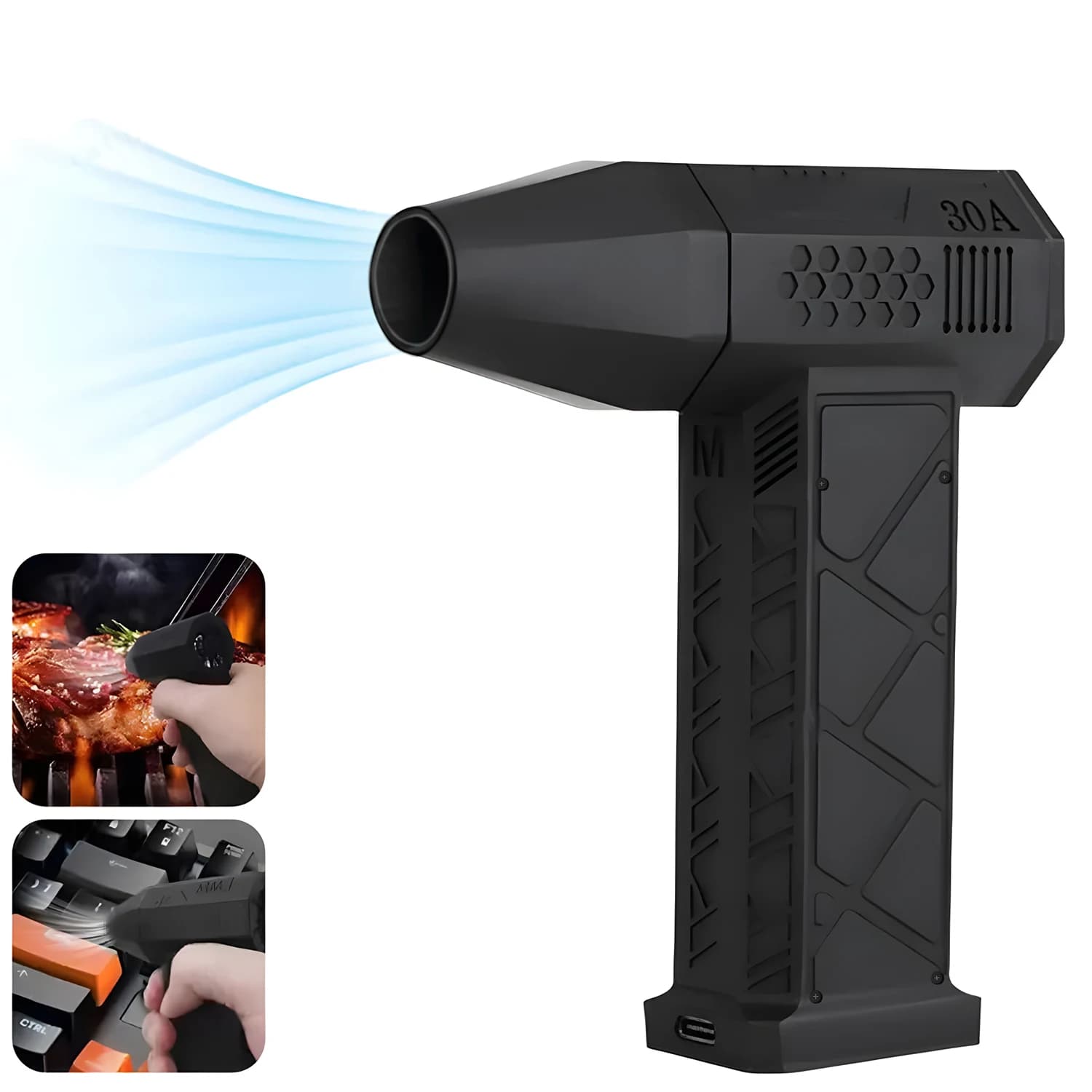 S16 130000RPM Turbofan Soffiatore d'Aria ad Alta Potenza con Motore Brushless a Velocità Variabile, Strumento di Pulizia Portatile