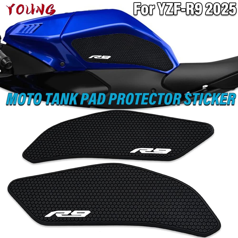2025 Nuovo YZF R9 Accessori Moto Rilievo del Carro Armato Della Protezione Della Decalcomania Gas Ginocchio Grip Per Yamaha YZF-R9 YZF R9