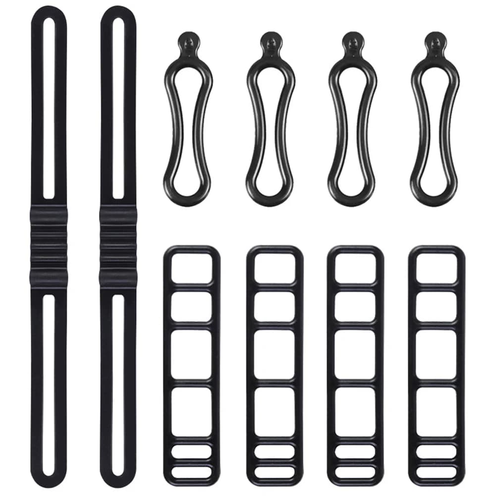 10 pezzi di supporto in silicone per bici, cinturino in gomma per luce per bicicletta, per faro, fanale posteriore, accessori per biciclette