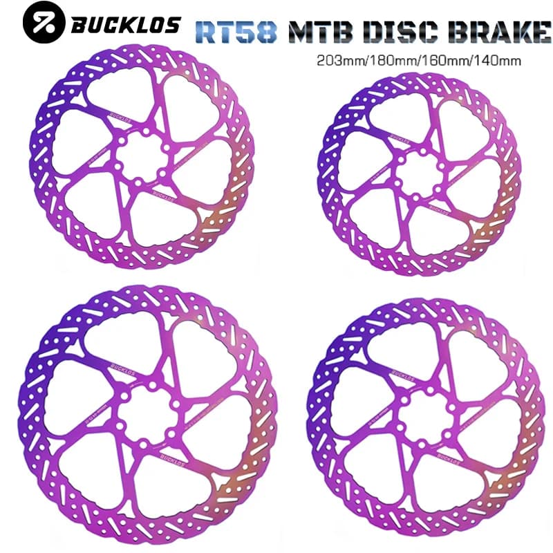BUCKLOS Bicycle Rotors 140/160/180/203mm Road Bike Hydraulic Brake Disc Rotors Ultralight Bike Disc Brake Rotor Cycling Parts