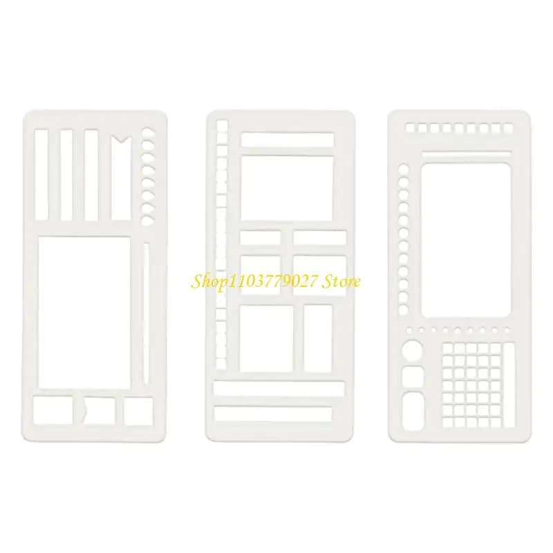 C4DF Creative Dots Array Planner Templates Set 3 notebook efficienti per l'organizzazione quotidiana Dots Journaling
