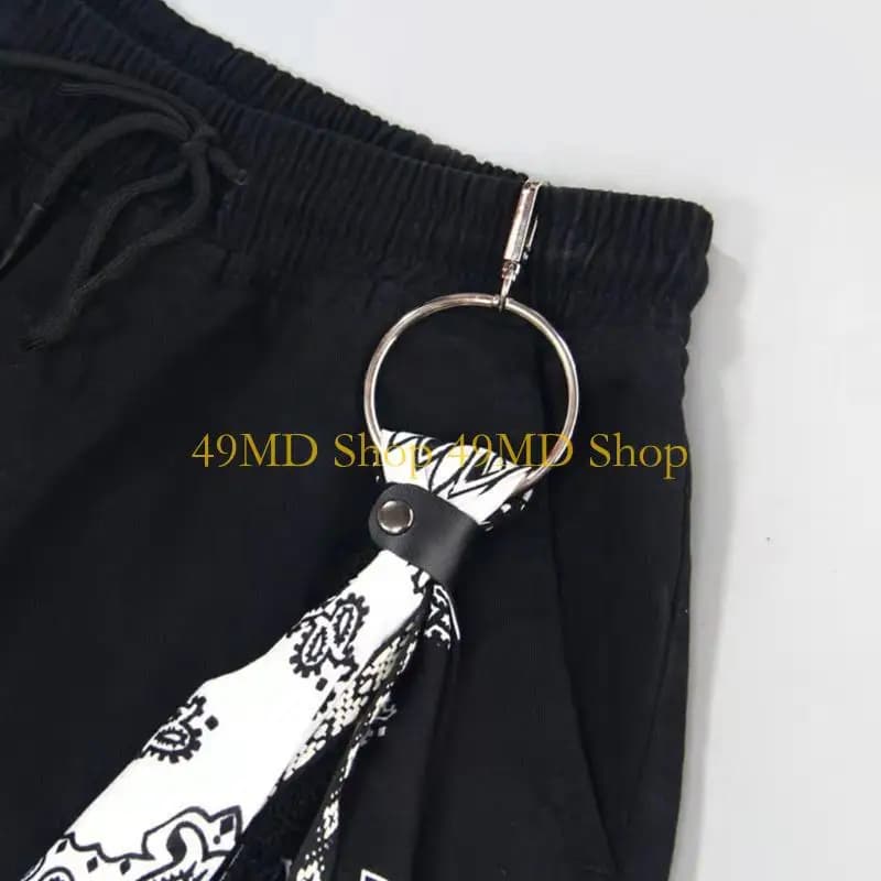 49MD Paisley Bandana Fazzoletto Portafoglio Catena Nastro Biker Foulard Jean Pantaloni Portachiavi