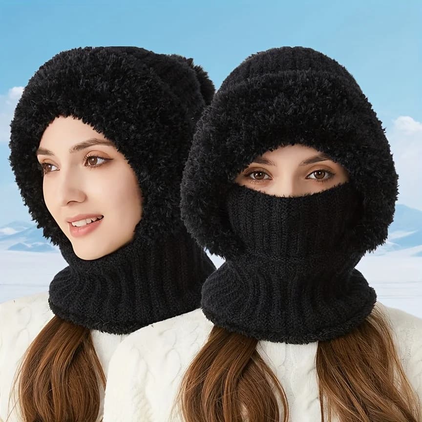 Winter Upgraded Thickened Windproof Balaclava Hat Neck Warmer Ear Protection for Outdoor Cycling Fishing Great Holiday Gift