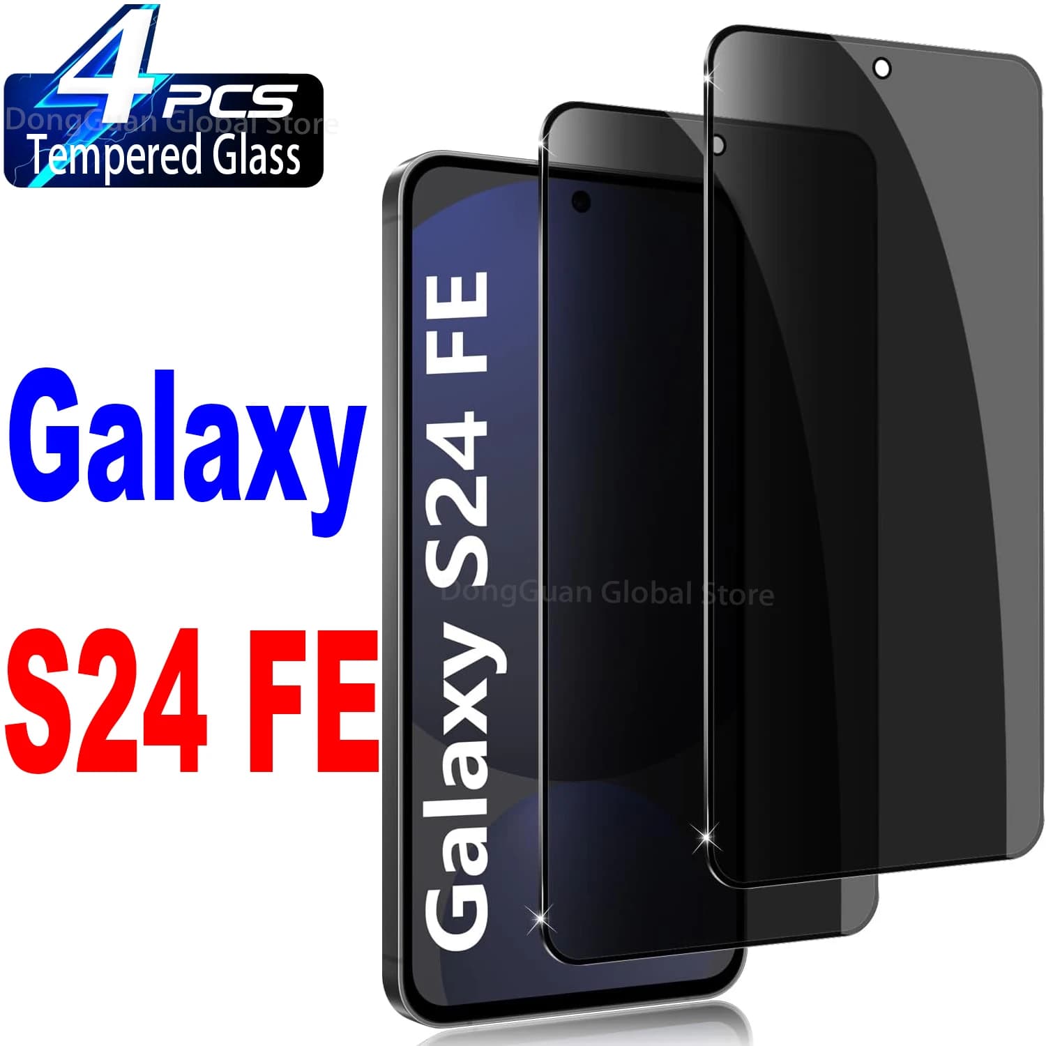 Per Samsung Galaxy S24 FE Proteggi schermo in vetro temperato antispia per la privacy
