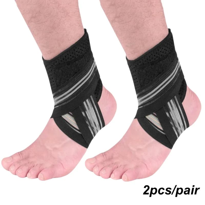 1 paio di tutore di supporto per caviglia con cinturino regolabile, manica di compressione per caviglia con tacco aperto per uomo, donna, sport, corsa, basket