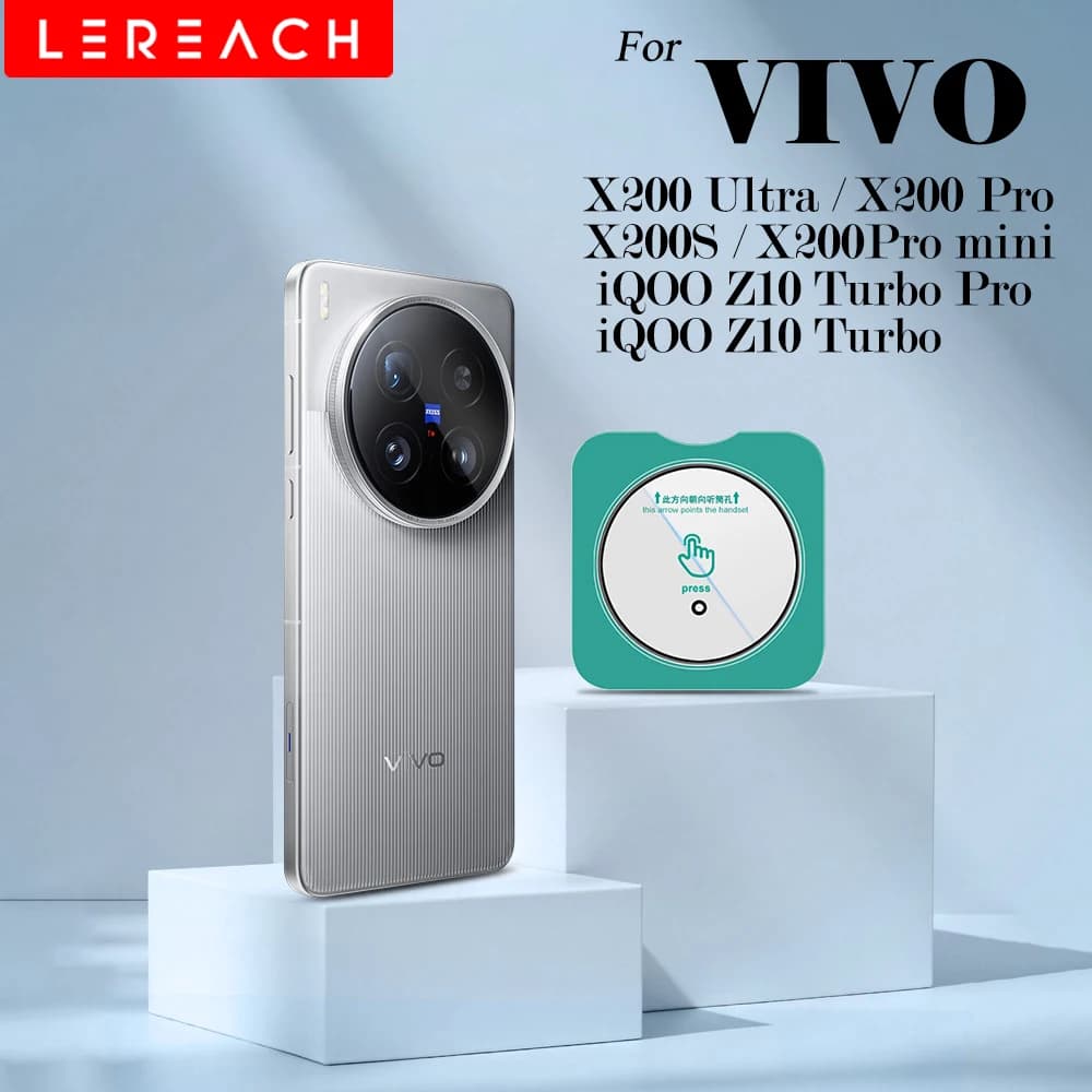 Pellicola Protettiva in Vetro Temperato per Fotocamera Lereach per vivo X200s X200 Ultra X200 Pro mini iQOO Z10 Turbo Pro, Allineamento Preciso