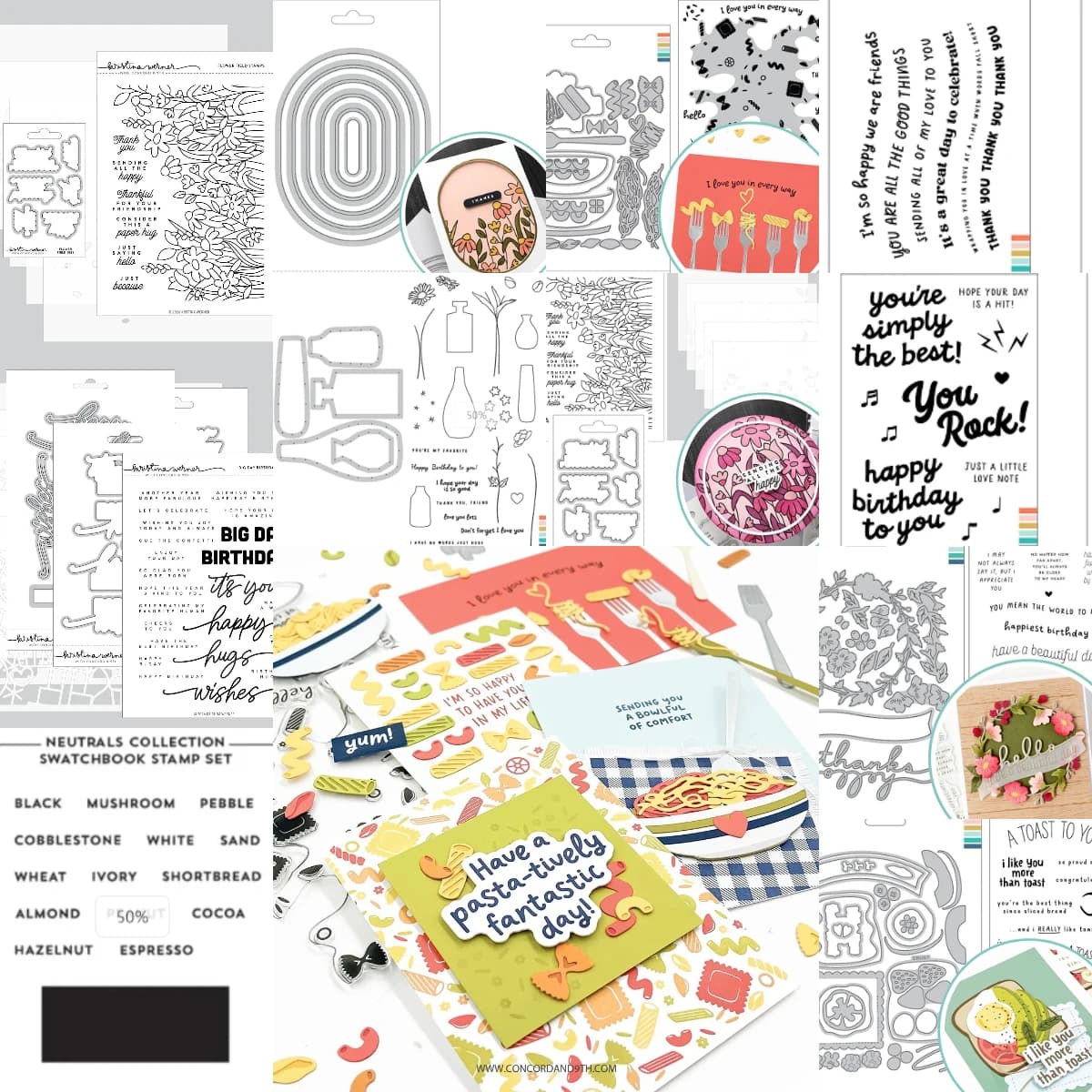 Lotsa Pasta and Petal Path Nuovi fustelle in metallo per scrapbooking fai da te, modelli per album fotografici, decorazioni fatte a mano