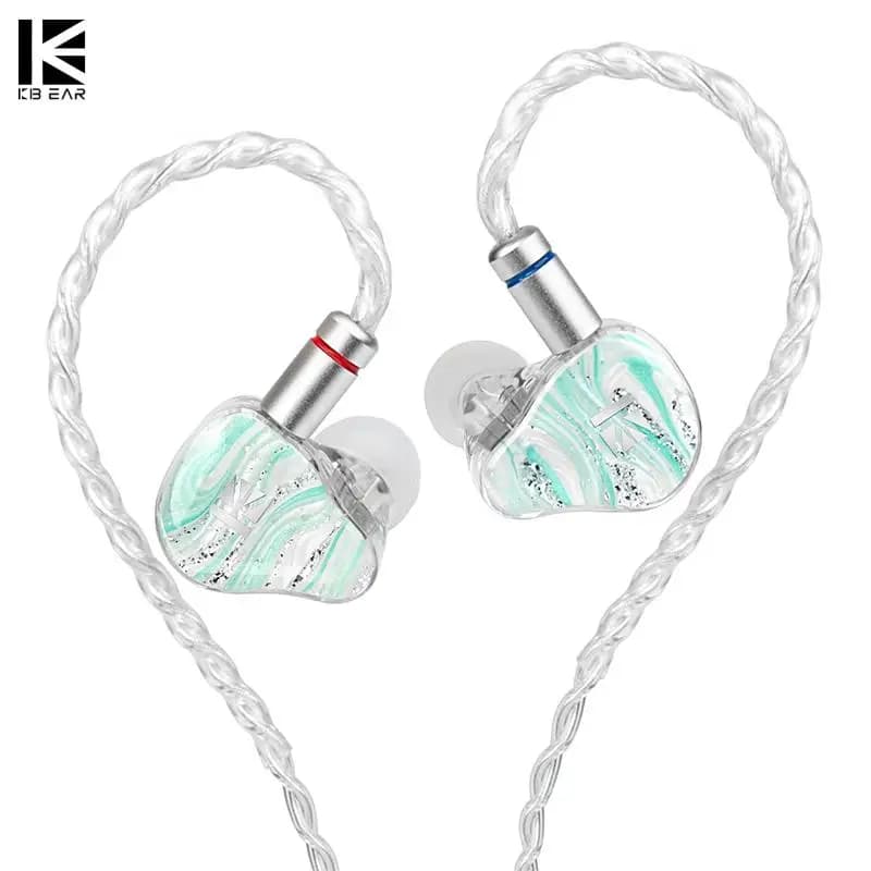 KBEAR Mirage KB08 Auricolari In-Ear Ibridi 1DD + 1BA + 2 Micro-Planari Cuffie HiFi per E-sport e Gaming Auricolari Cablati
