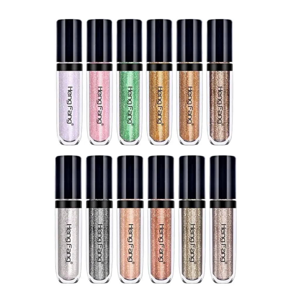 Ombretto liquido scintillante, cosmetici per il trucco degli occhi, idratanti e scintillanti, per feste e moda quotidiana