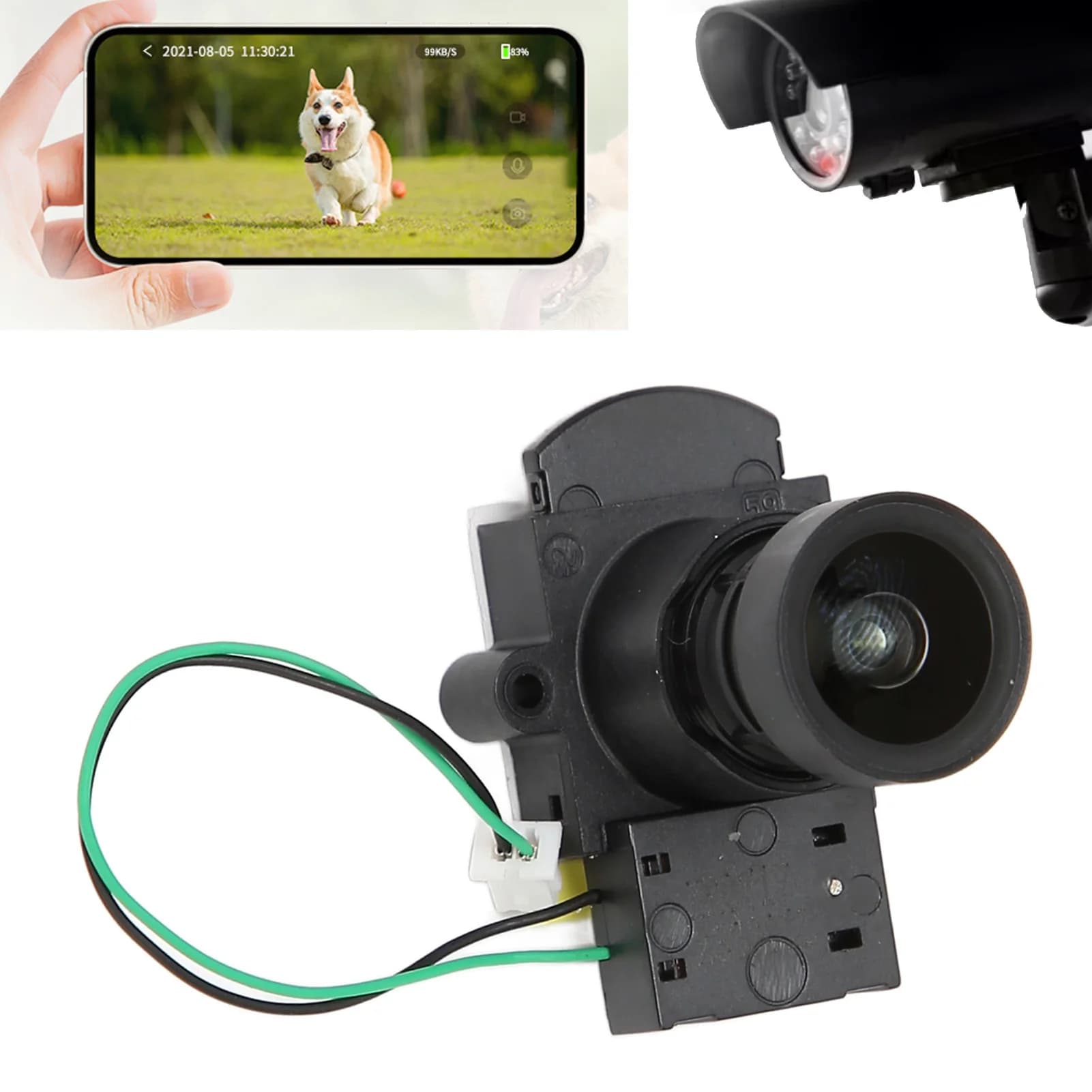 Obiettivo per Telecamera CCTV a Fuoco Fisso 2.8mm 8MP Full Color con Luce Calda, Lente per Telecamera di Sicurezza a Fuoco Fisso
