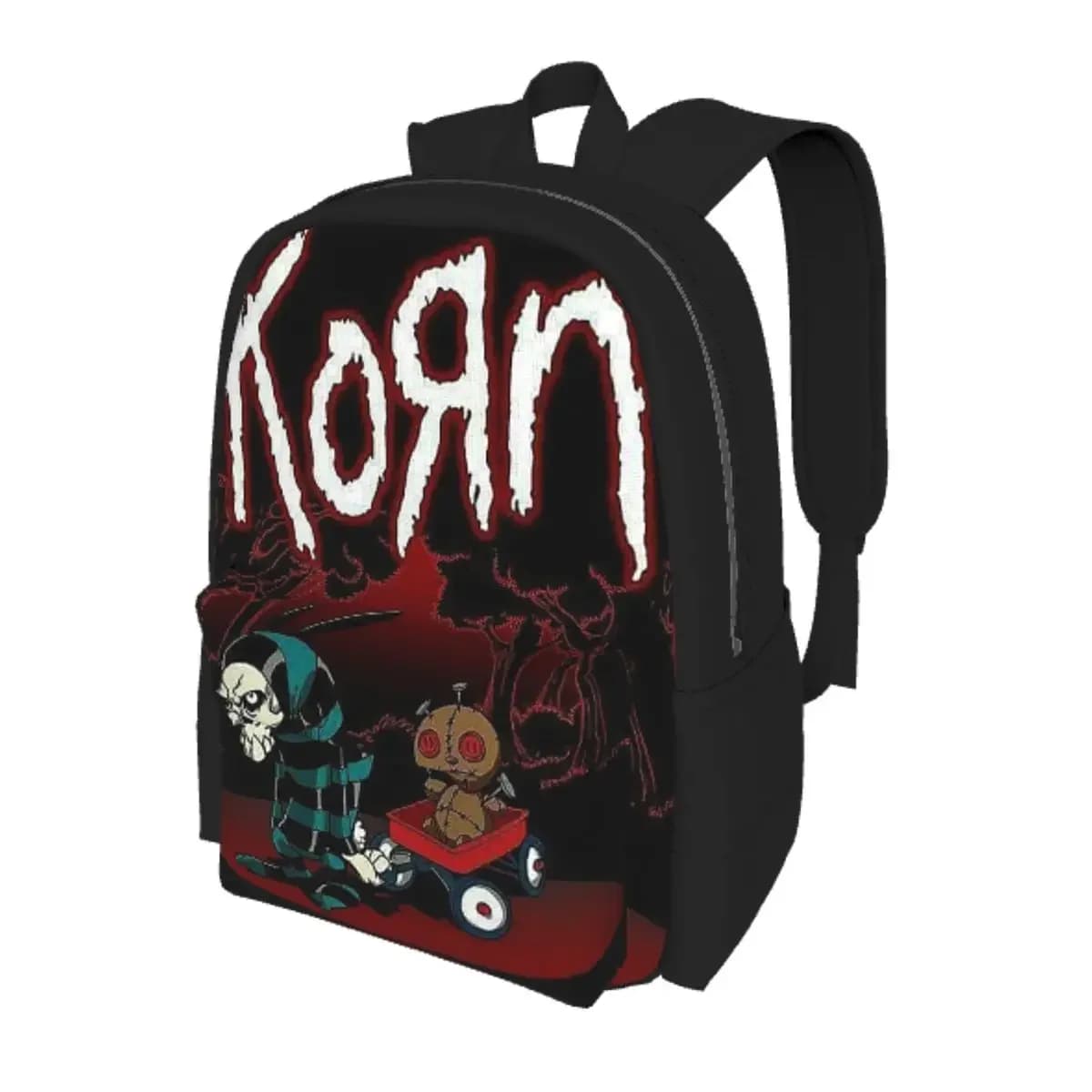 Korn Heavy Metal Band Album Tour 2024 Student Backpack School Bag Hiking Travel Daypack for Men Women Bookbag Shoulder Bags