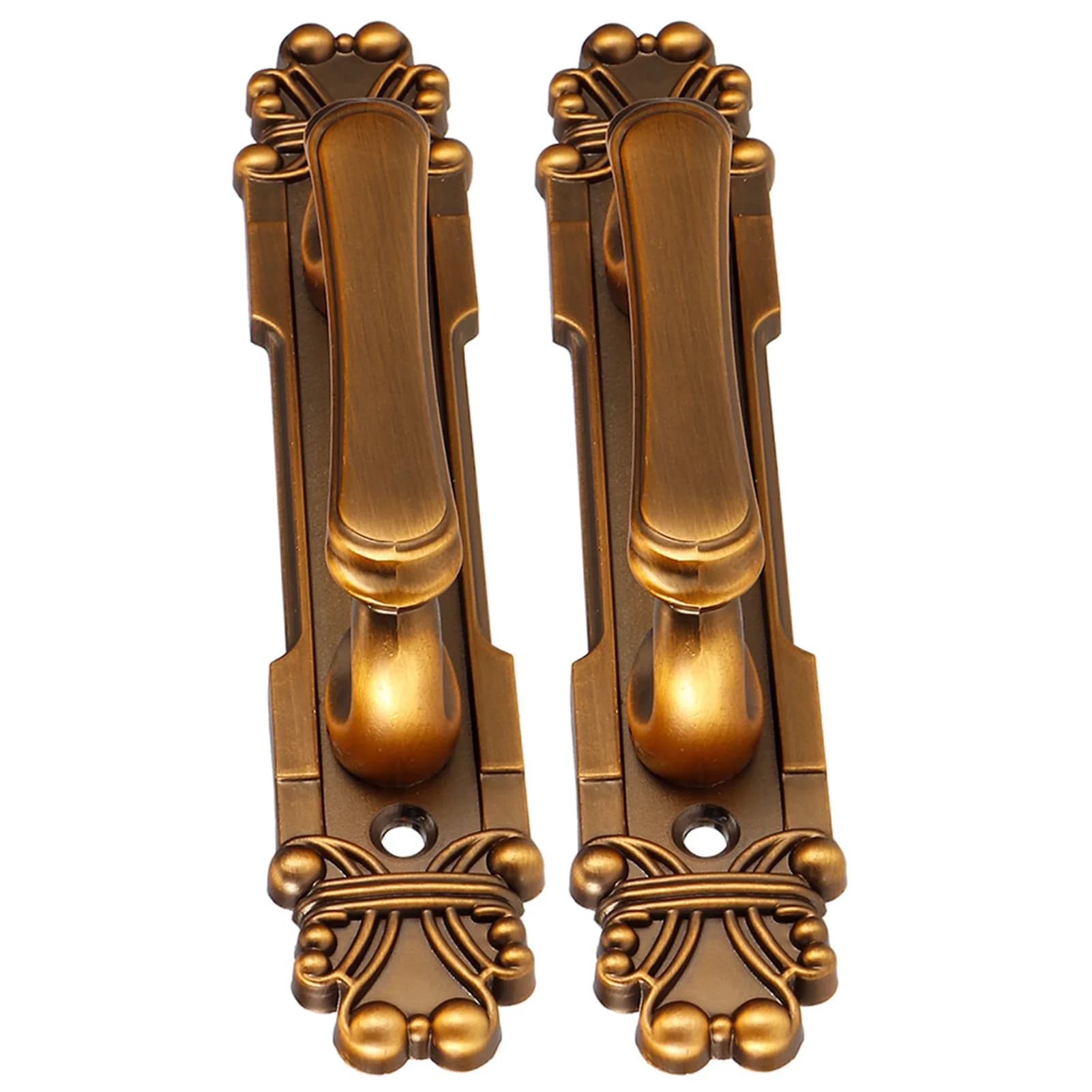 Maniglia per porta da 2 pezzi Maniglia per porta push-pull scorrevole in legno esposto antico europeo per mobili Armadi Cassetti Armadi