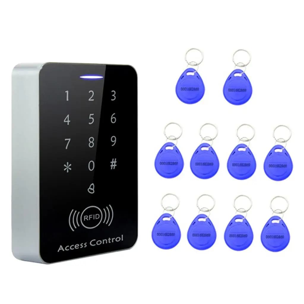 Sistema di Controllo Accessi con Portachiavi RFID Intelligente in Lega, Serratura Elettronica Sensibile per Sicurezza Casa e Ufficio