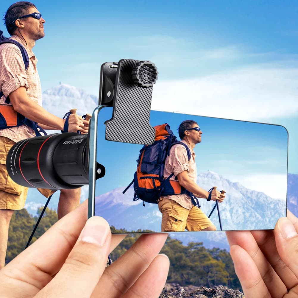 18/36/64X camera lens for Phone, Universal Long Focal Zoom lens for Cellular Camera, Compatible with Android and iPhone