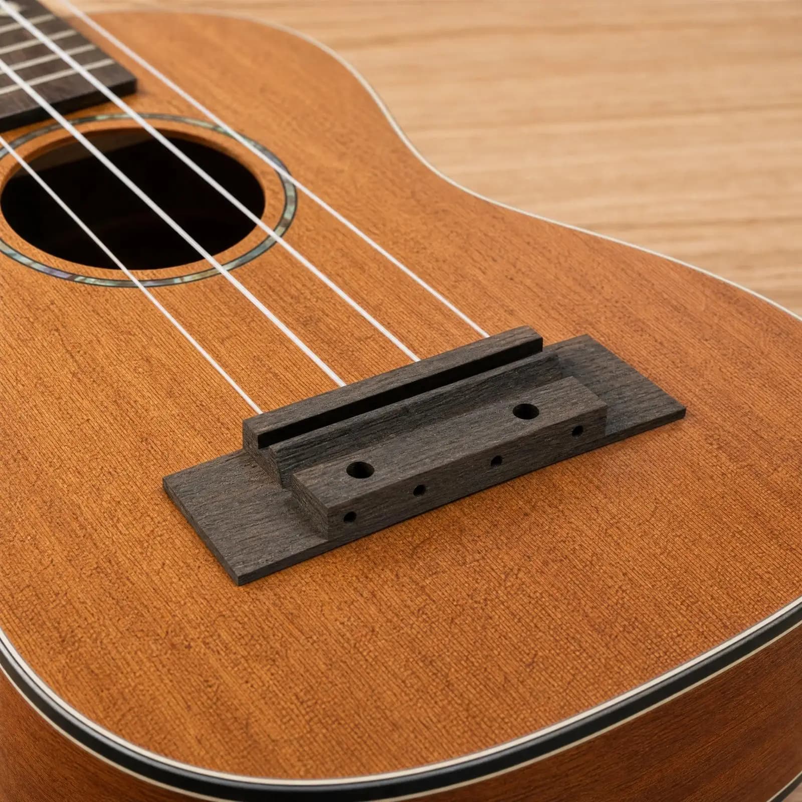 Stepped Design Ukulele Bridge Rosewood for Acoustic Instrument Repair and Luthier Building Use