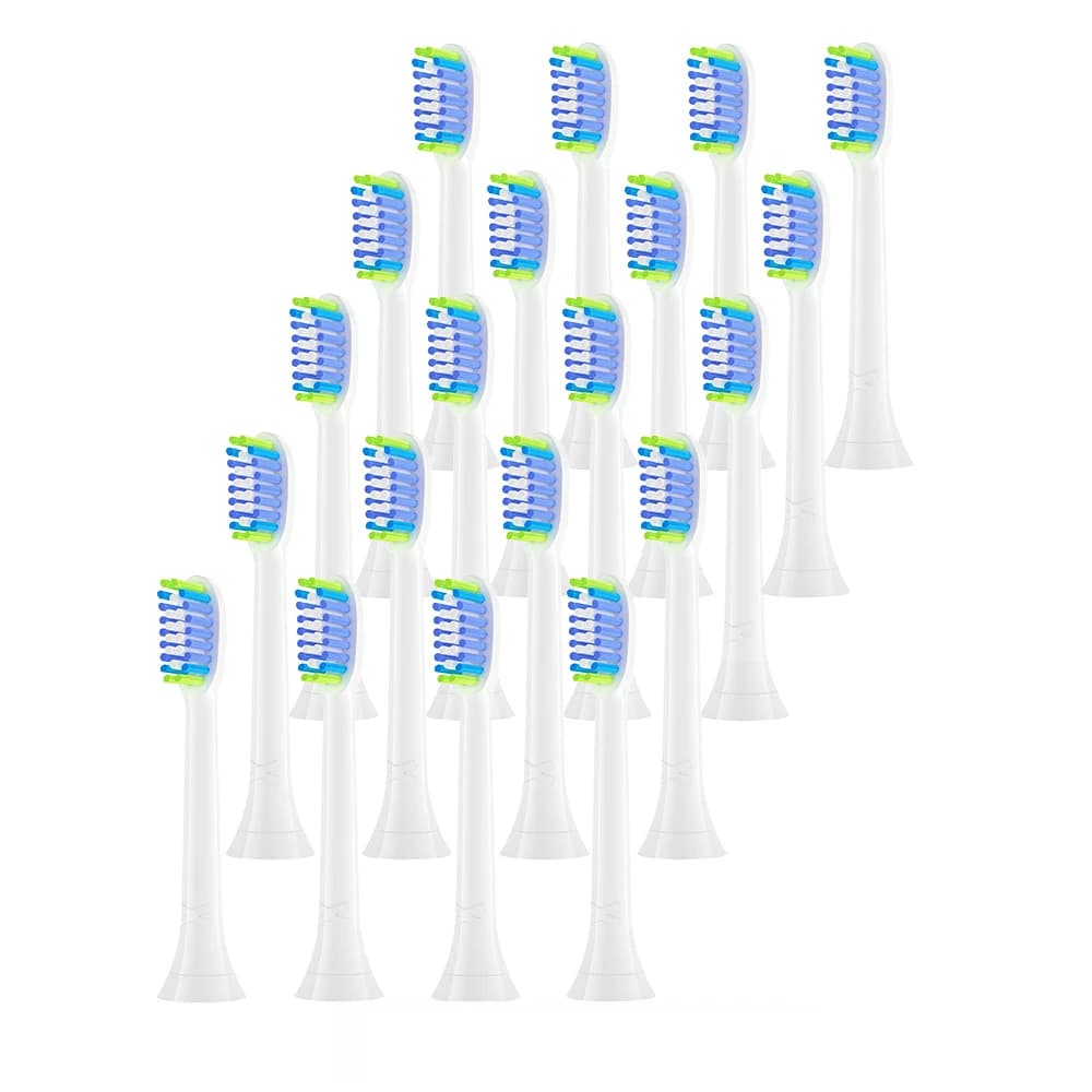 20-piece electric toothbrush head compatible with Philips Sonicare series HX5/HX6/HX7/HX8/HX9/ HB10C