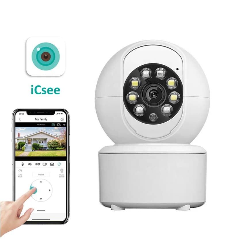 App ICSEE 2MP WIFI Smart Camera Protezione di sicurezza Baby Monitor Visione notturna a colori Ai Monitoraggio umano Audio bidirezionale ICSEE
