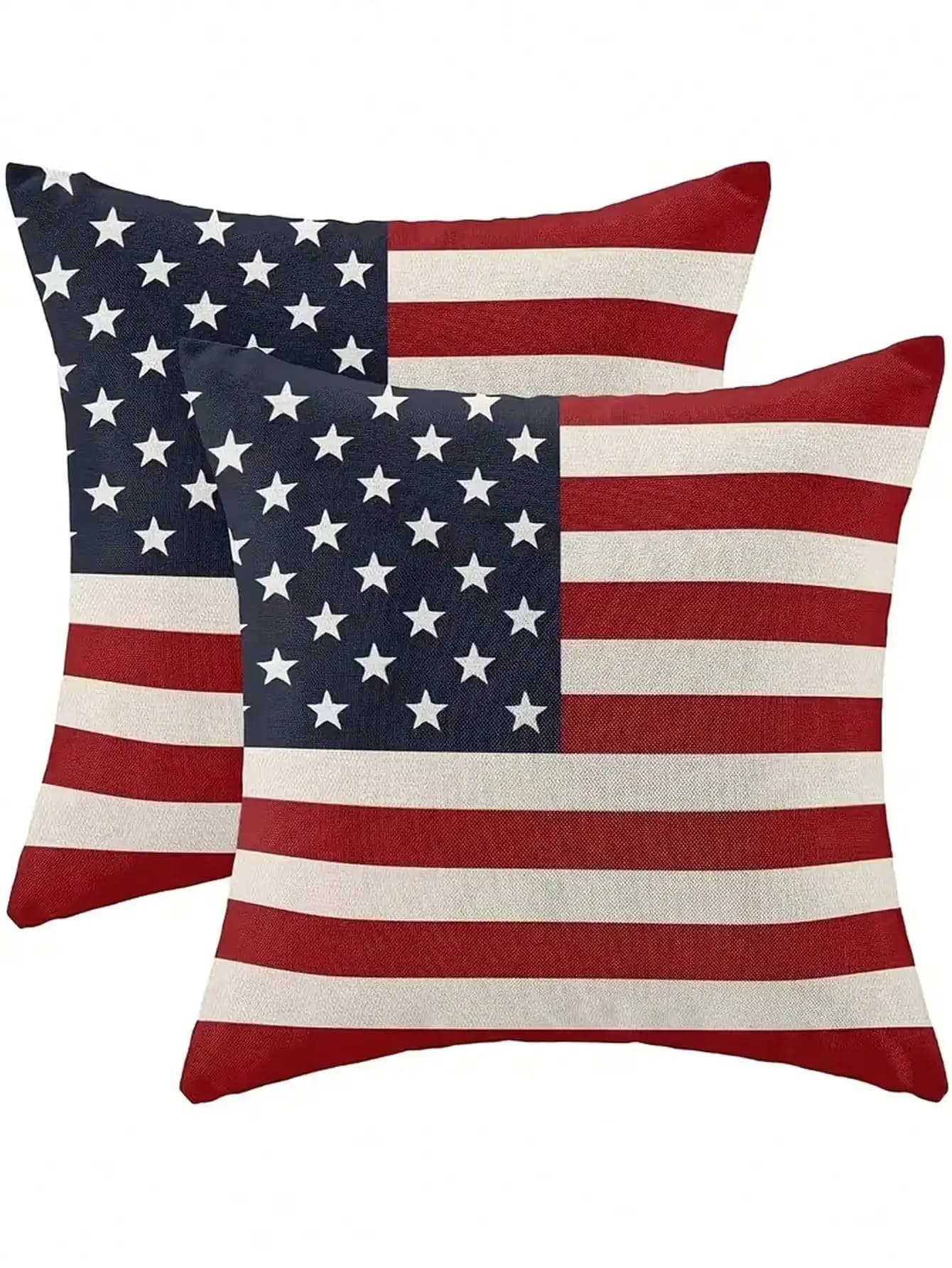 Festa dell'Indipendenza, il regalo perfetto per il 4 luglio, federa per cuscino con stelle e strisce, federa decorativa patriottica con bandiera americana per la festa dell'Indipendenza in stile rustico, adatta per divano, decorazioni estive per la casa, esterno e interno, federa per cuscino da divano.