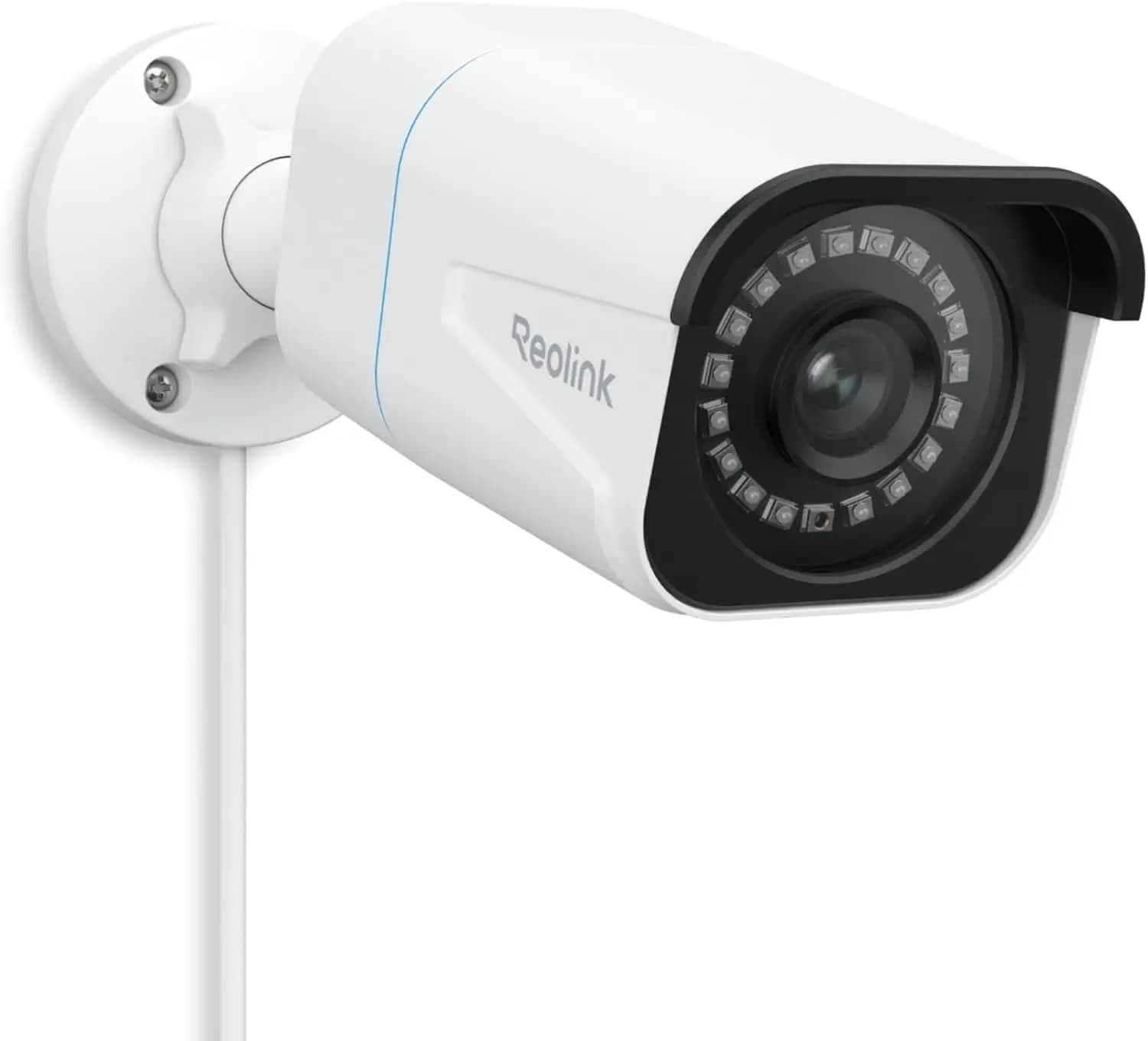 Telecamera di Sicurezza PoE 4K/8MP con Rilevamento Umani/Veicoli/Animali, Visione Notturna, Compatibile con Smart Home, Fino a 512GB di Archiviazione