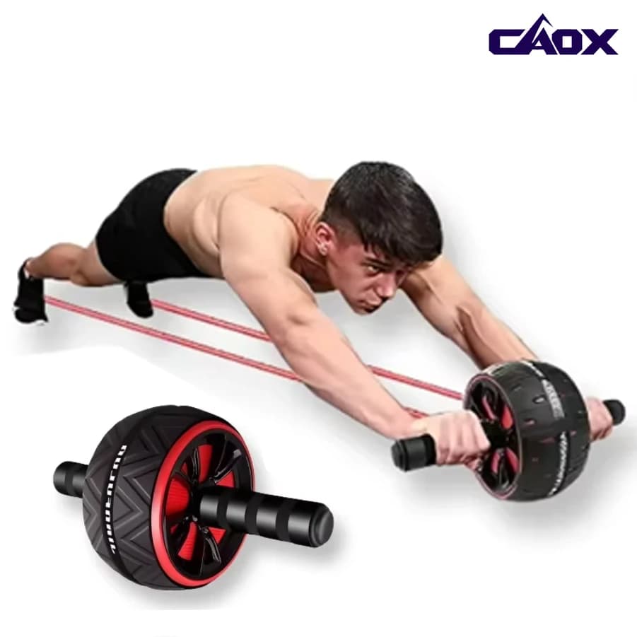 CAOX abdominal wheel for abdominal training, anti-slip, fitness equipment for home and gym, for men and women, abdominal training.