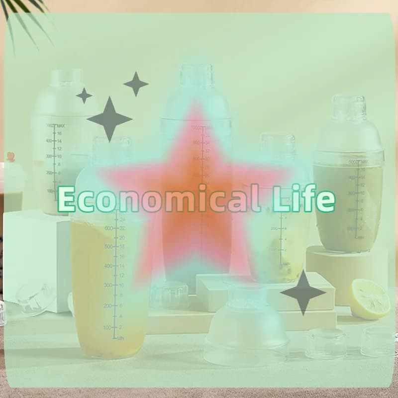 [MOA]Plastic Cocktail Shaker Hand Shaker Cup with Scales 350ml/530ml/700ml/1000ml Milk Tea Wine Drink Shaker Mixer Bar Tool[MOA]