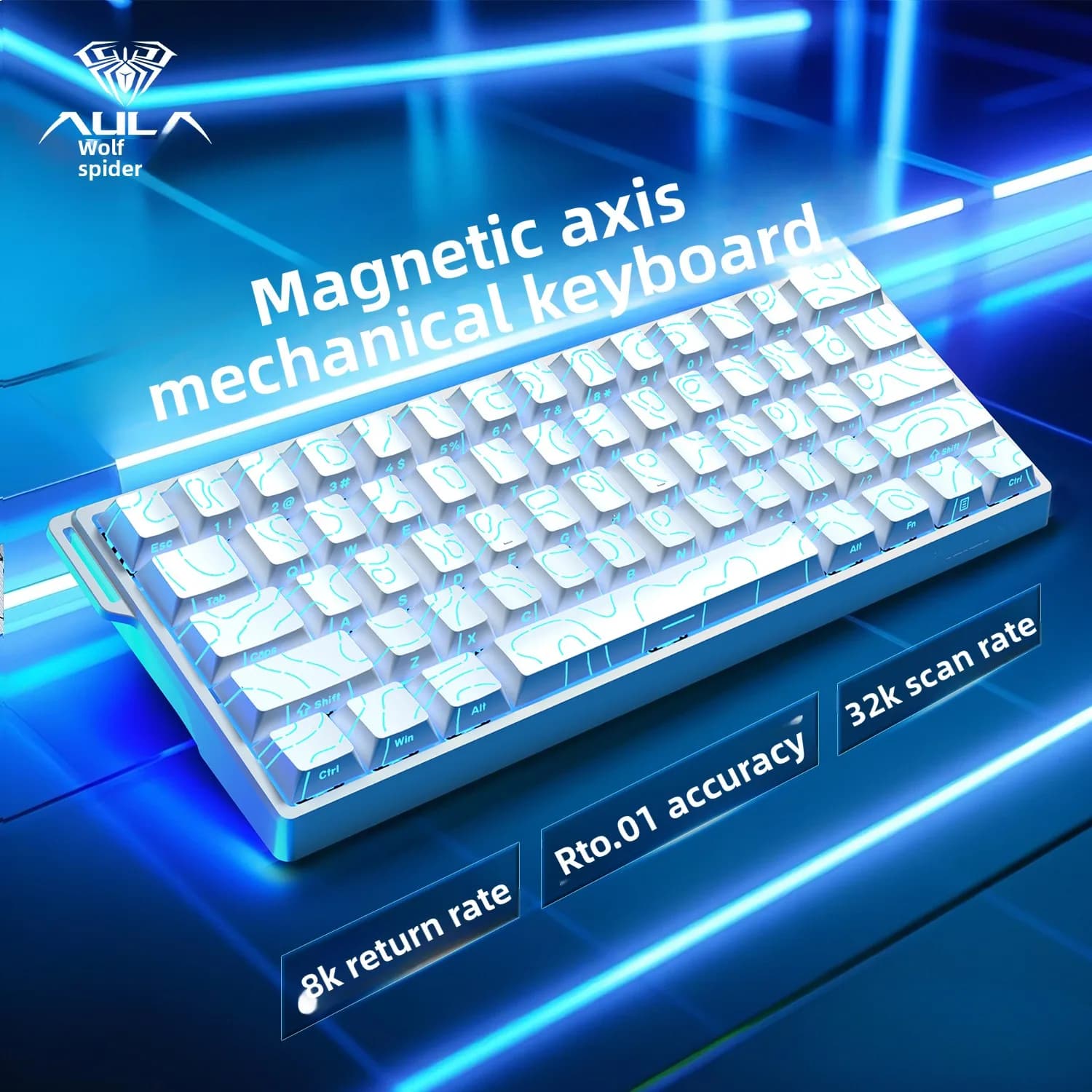 Aula Win60He Interruttore magnetico Tastiera Wired Win 60 HE Tastiera meccanica Esports Gamer Win68 Tastiere personalizzate Win60 He Regali