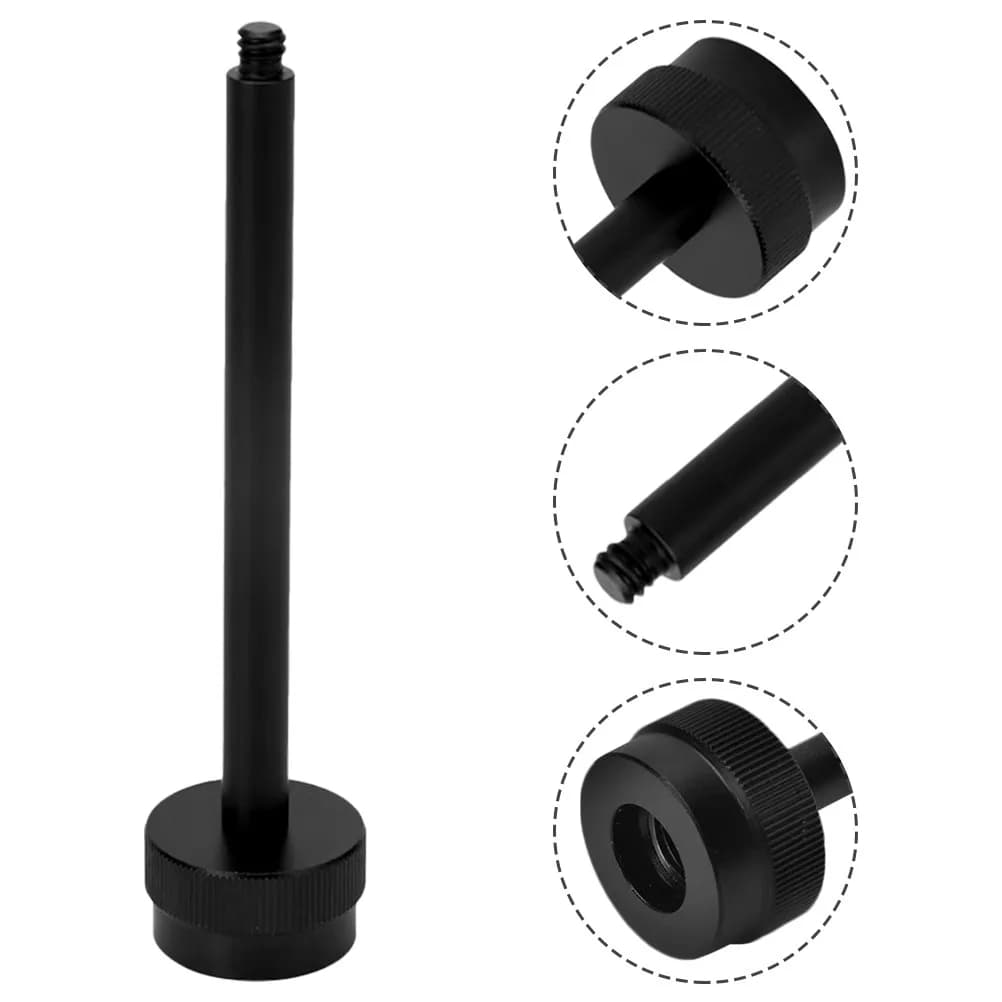 Camping Gas Canister Lamp Stand Aluminum Alloy Portable Lightweight Stable Flat Propane Tank Light Pole for Outdoor Lanterns