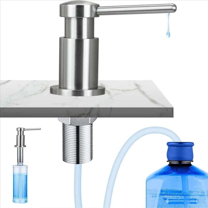 ABKS-Dispenser di sapone per piatti per lavello da cucina incorporato, pompa erogatrice di ricambio per uso lavello da cucina
