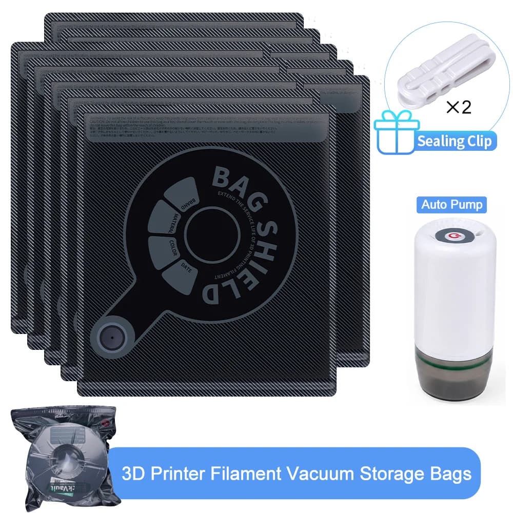 Pro3.0 Upgrade 3D Printer Filament Vacuum Storage Bags With Air Pump Sealed Bag Keep Filament Dry for PLA ABS TPU PETG Filaments