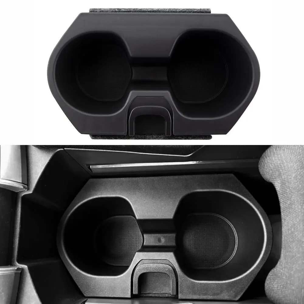 For Civic 10th Gen 2016-2021 Central Control Water Cup Slot Holder Storage Box Double USB Storage Box Interior Accessories