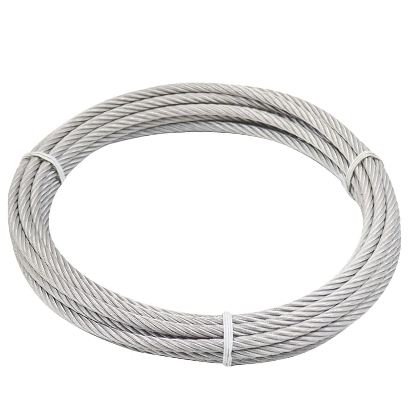 Marine 316 Stainless Steel Soft Wire Rope Cable 3MM Diameter 7X7/7X19 Stranded for Deep-Sea Fishing Line And Water Pump Hoisting