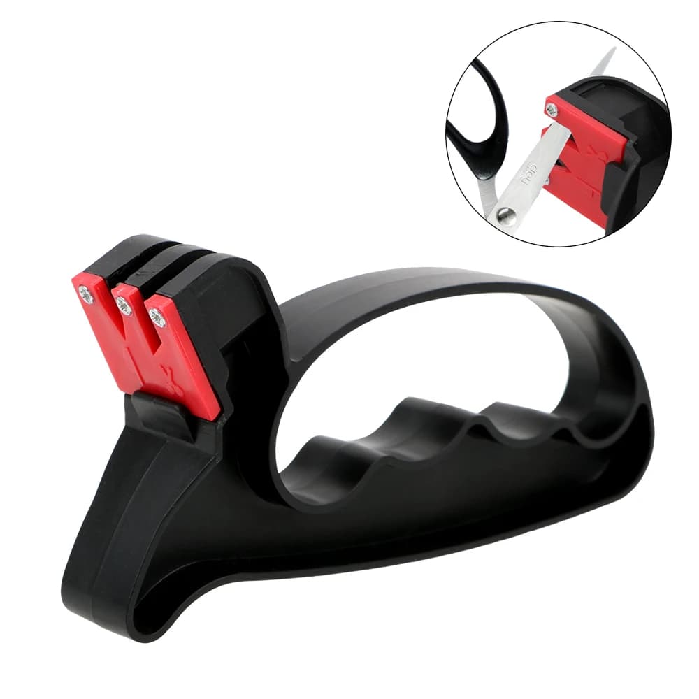 Manual Sharpener 2 in 1 for Kitchen Knives and Scissors