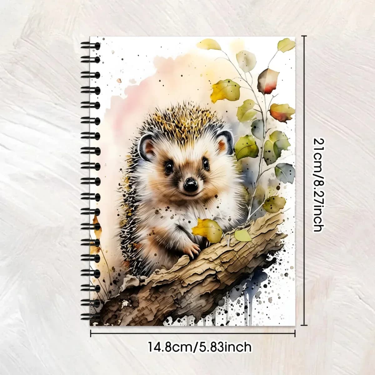 New Hot Cross-border 100 Pages A5 Hedgehog Spiral Notebook, Sketchbook, Diary & Writing Pad