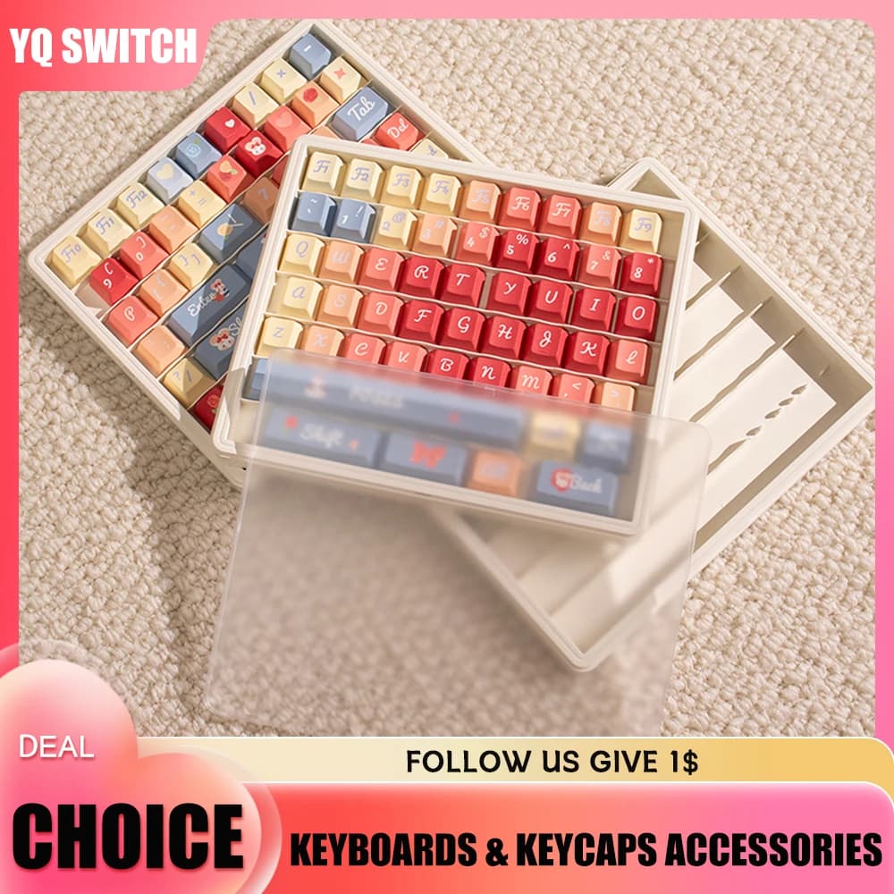 Embedded Cover 3 Layered Covers Storage Box Keys Housing Case for Cherry GMK OEM Profile Mechanical Keyboard Covers