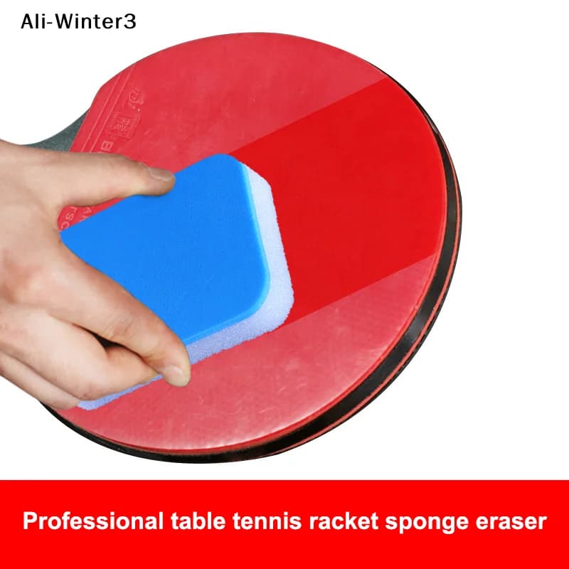 laWge Ping Pong Rack Cleaner Sponge, 3 pieces, soft rubber brush for the care of ping pong racks, dust cleaning accessories