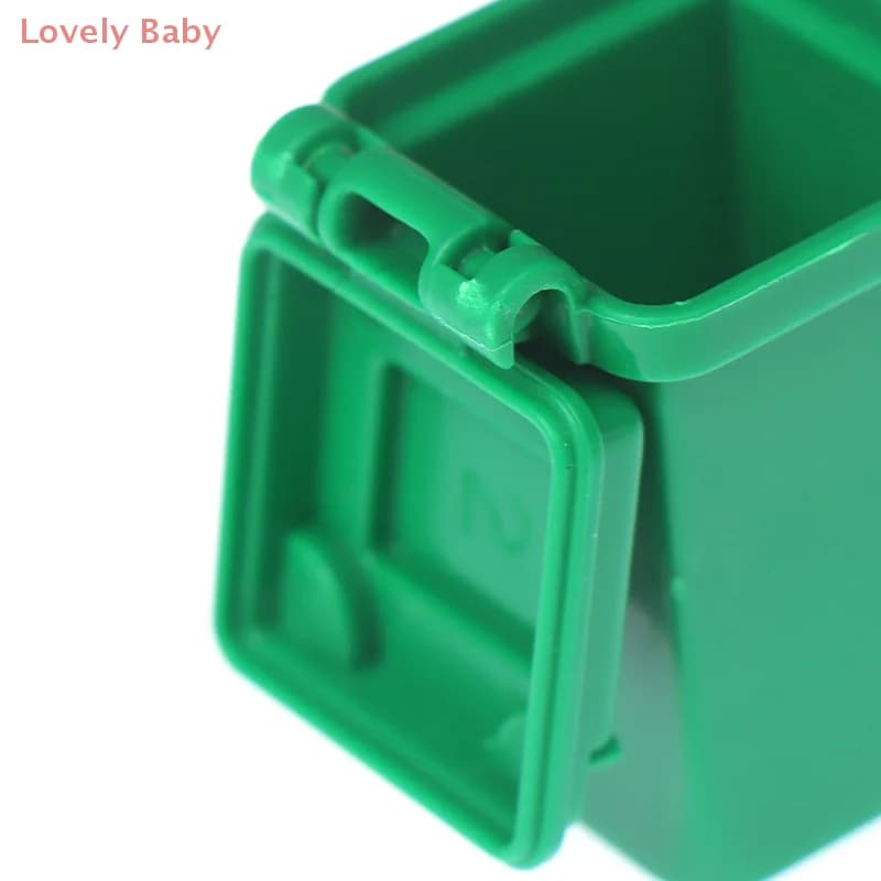 【BBS】5 pezzi/set 1:12 casa delle bambole in miniatura bidone della spazzatura modello accessori mobili giocattoli